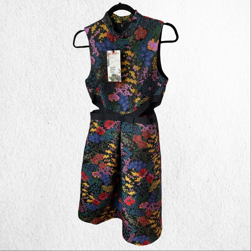 ❤️ERDEM x H&M JACQUARD PATTERNED DRESS UK12 US6/8